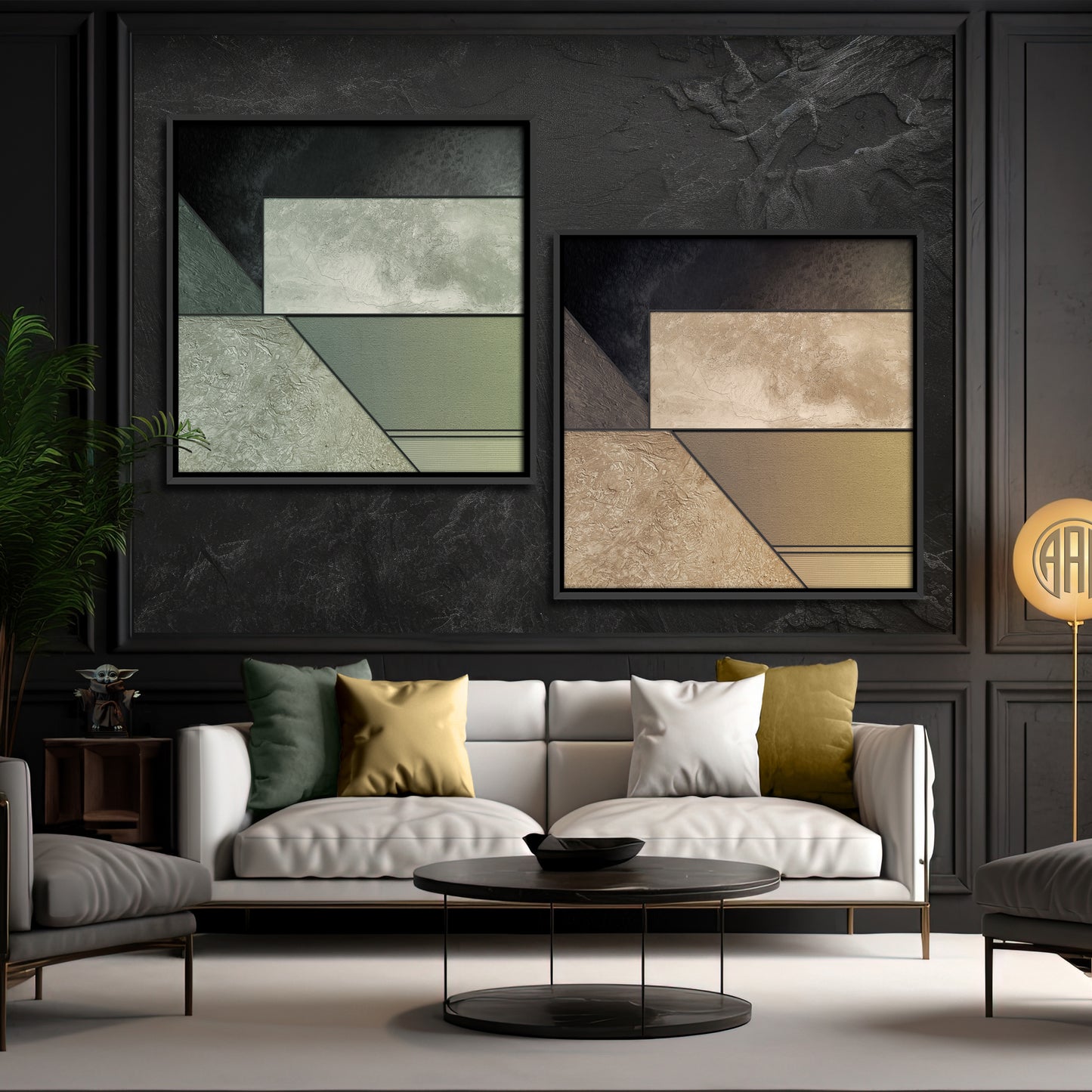 Textured Gold Horizons