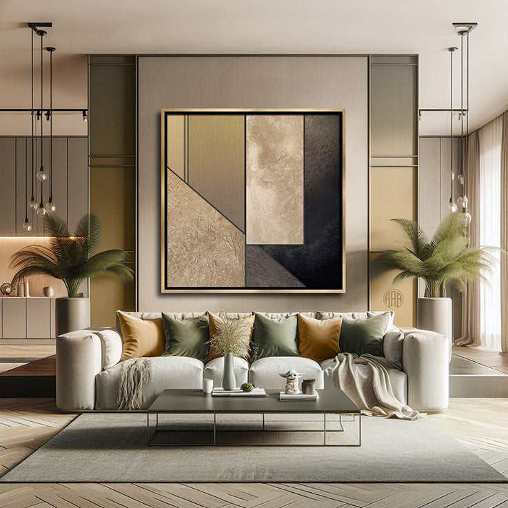 Textured Gold Horizons